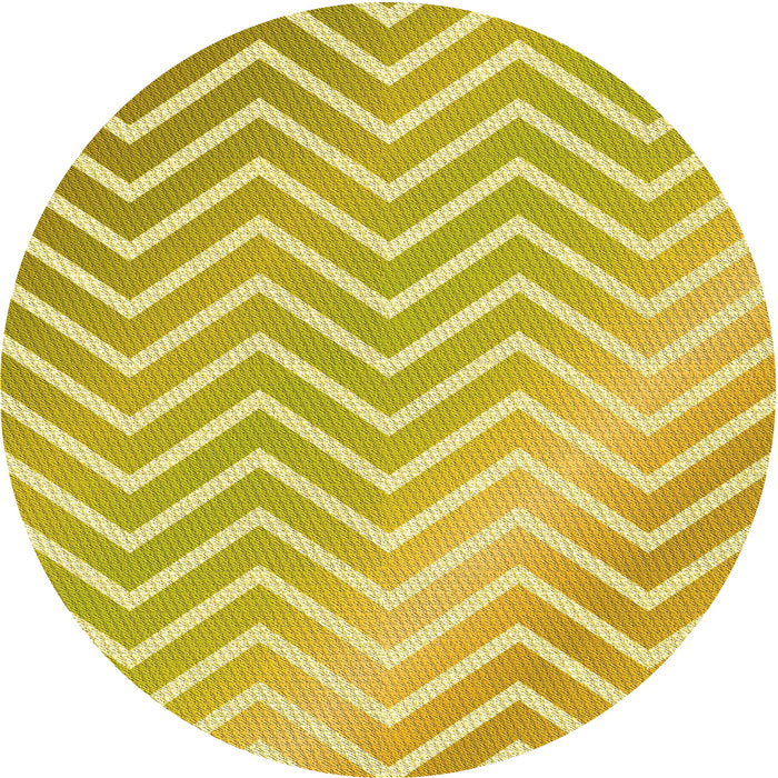 Square Machine Washable Transitional Bold Yellow Rug in a Living Room, wshpat3985yw