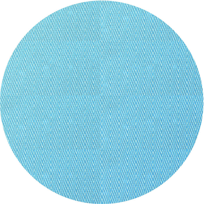 Square Machine Washable Transitional Bright Turquoise Blue Rug in a Living Room, wshpat3986lblu