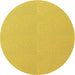 Square Machine Washable Transitional Bold Yellow Rug in a Living Room, wshpat3986yw