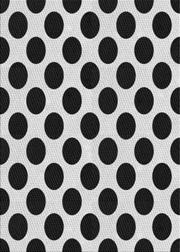 Patterned Charcoal Black Novelty Rug, pat398