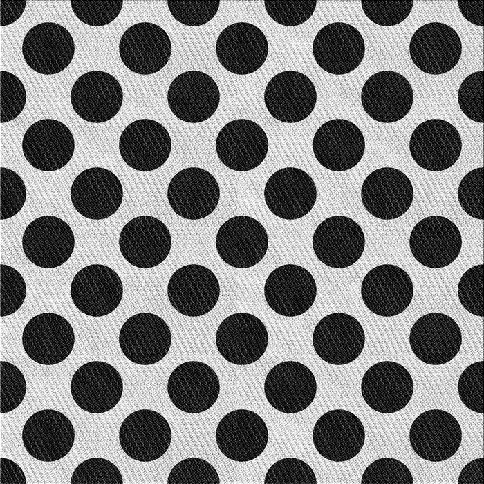 Square Patterned Charcoal Black Novelty Rug, pat398
