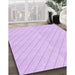 Patterned Violet Purple Rug in Family Room, pat399pur