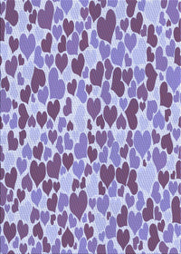 Machine Washable Transitional Purple Violet Purple Rug, wshpat4blu