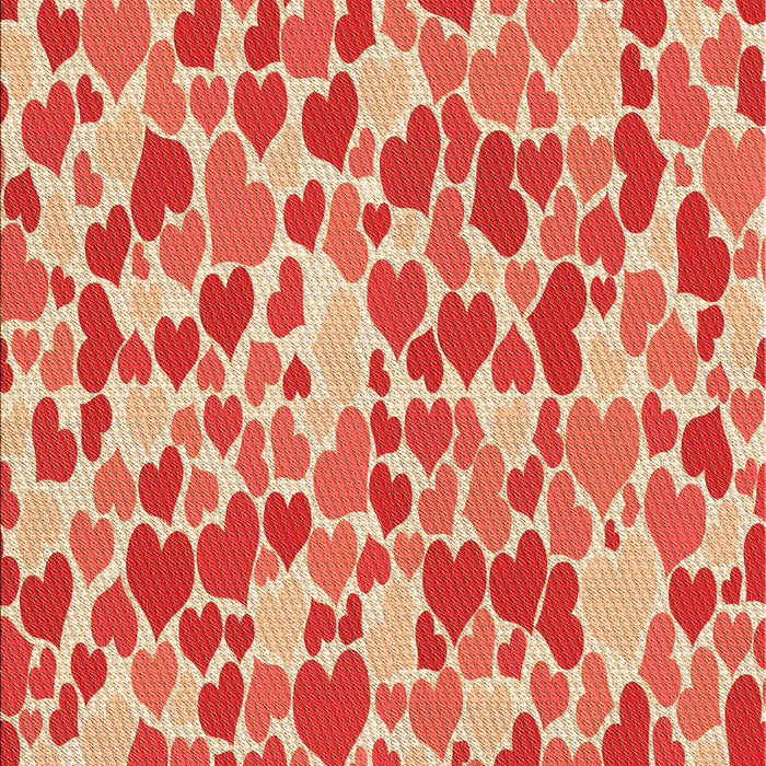 Patterned Neon Red Rug, pat4org