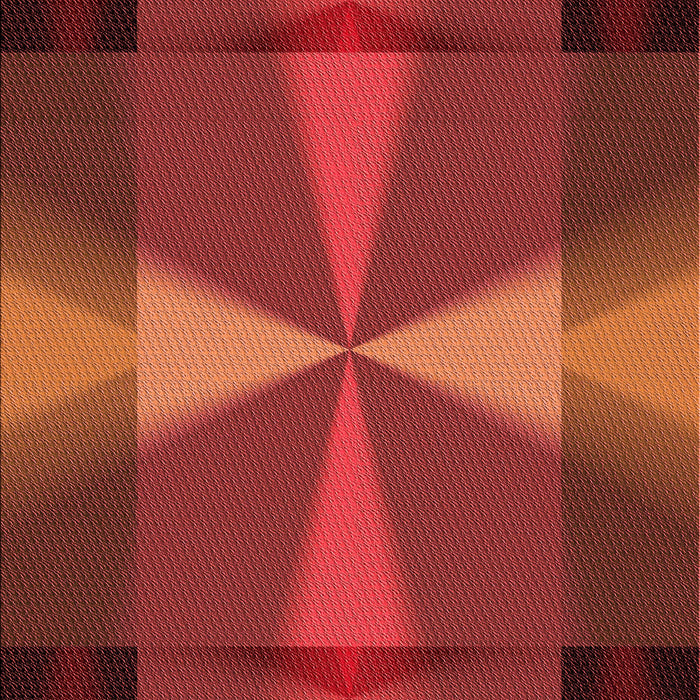 Square Patterned Red Rug in a Living Room, pat40rd