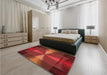 Machine Washable Transitional Red Rug in a Family Room, wshpat40rd