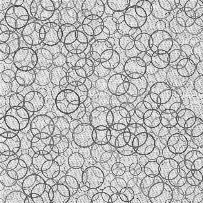 Round Patterned Platinum Gray Rug, pat400gry