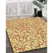 Patterned Orange Rug in Family Room, pat400yw