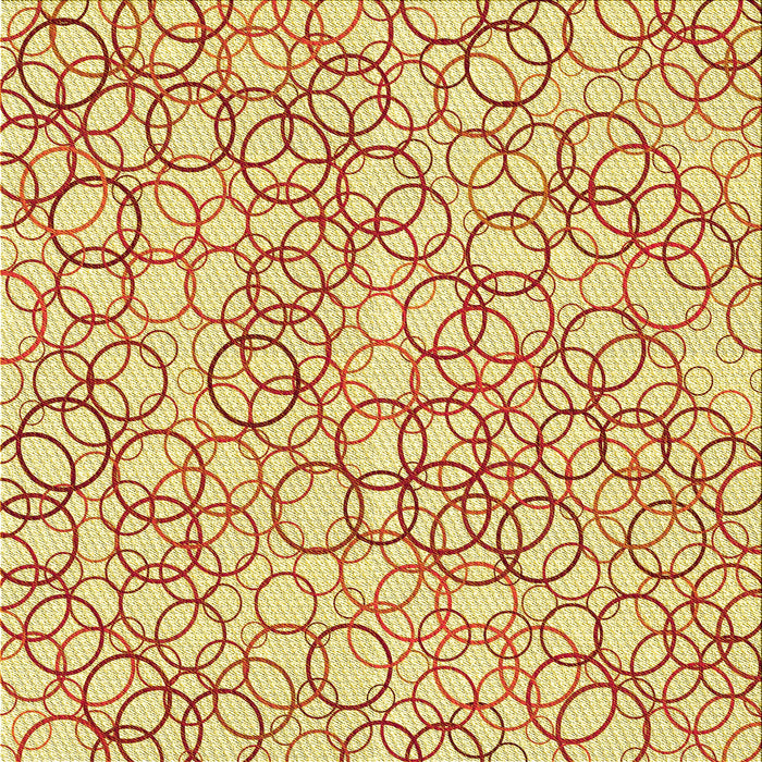 Round Machine Washable Transitional Orange Rug, wshpat400yw