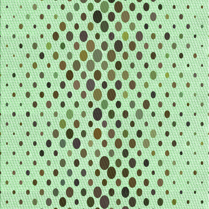 Machine Washable Transitional Green Rug, wshpat401grn
