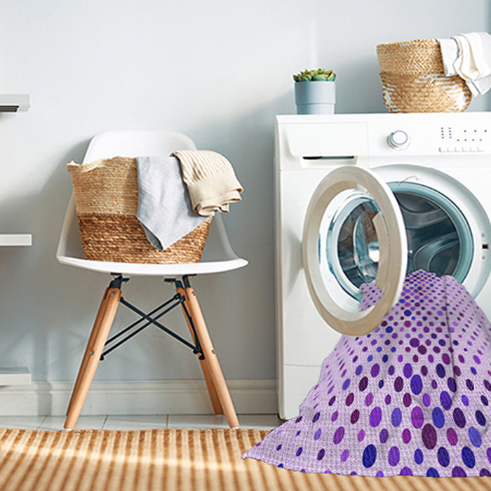 Machine Washable Transitional Purple Rug in a Washing Machine, wshpat401pur
