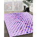 Machine Washable Transitional Purple Rug in a Family Room, wshpat401pur