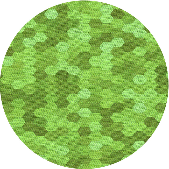 Square Patterned Apple Green Rug, pat402grn