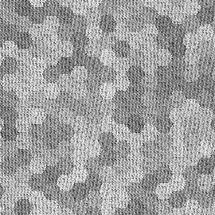 Machine Washable Transitional Gray Rug, wshpat402gry