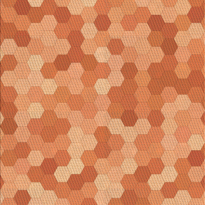 Patterned Orange Rug, pat402org