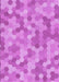 Machine Washable Transitional Violet Purple Rug, wshpat402pur