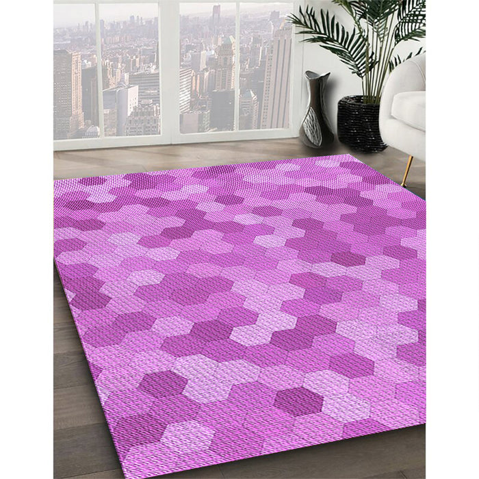 Patterned Violet Purple Rug in Family Room, pat402pur