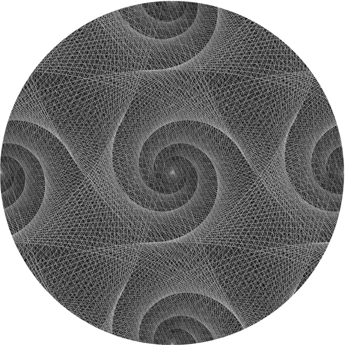 Square Machine Washable Transitional Gray Rug in a Living Room, wshpat403gry