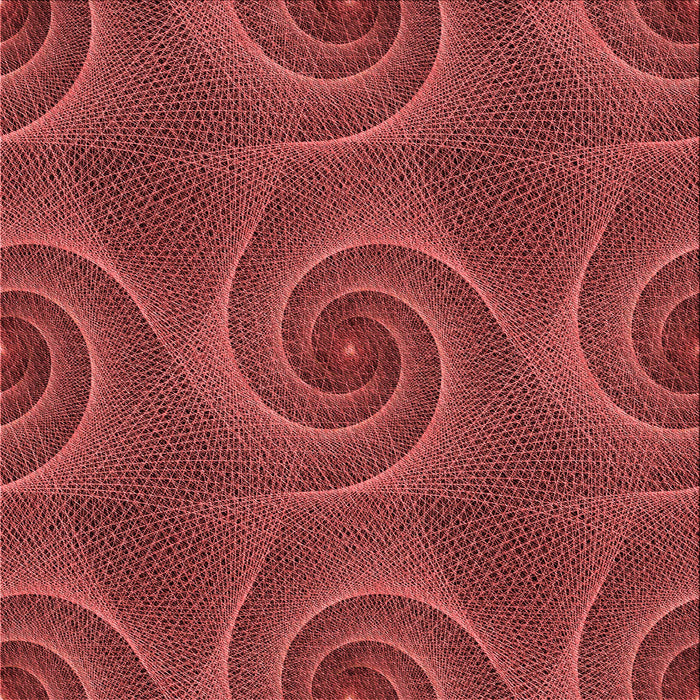 Round Patterned Cranberry Red Rug, pat403rd