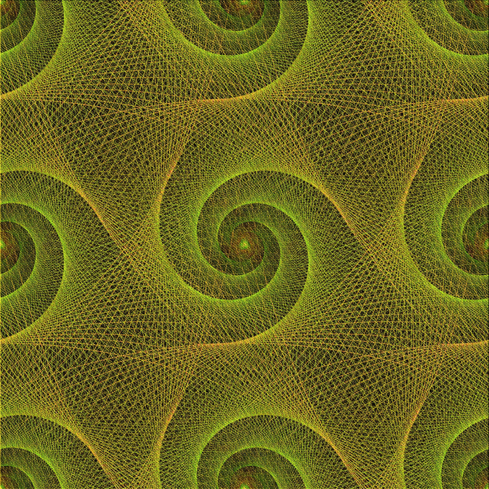 Round Patterned Pistachio Green Rug, pat403yw