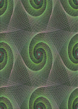 Patterned Dark Forest Green Novelty Rug, pat403