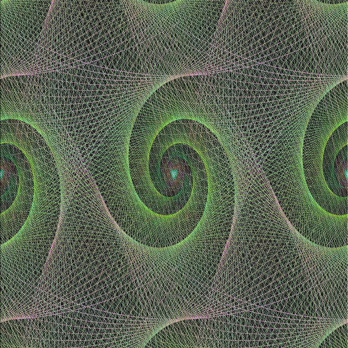 Patterned Dark Forest Green Novelty Rug, pat403