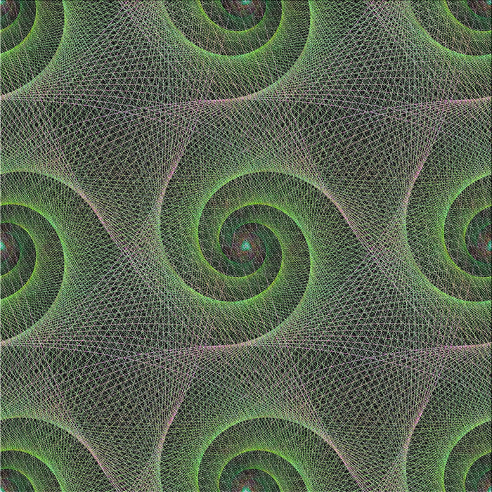 Square Patterned Dark Forest Green Novelty Rug, pat403