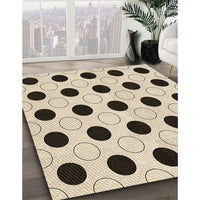 Patterned Wheat Beige Rug, pat404brn