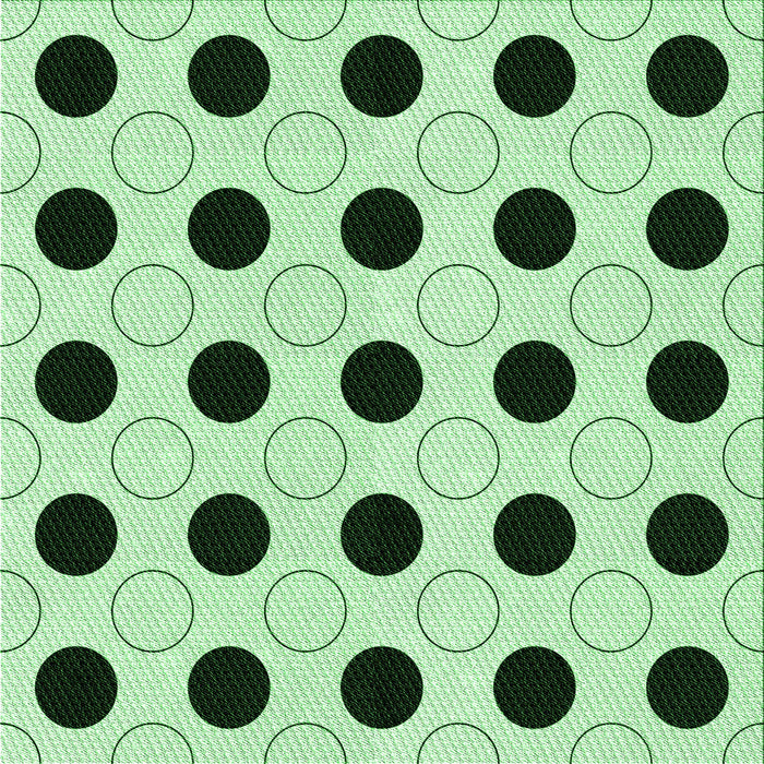 Round Patterned Mint Green Rug, pat404grn