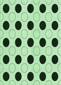 Machine Washable Transitional Mint Green Rug, wshpat404grn