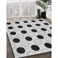 Patterned Platinum Gray Rug, pat404gry