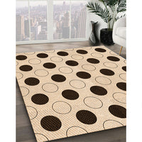 Patterned Sienna Brown Rug, pat404org