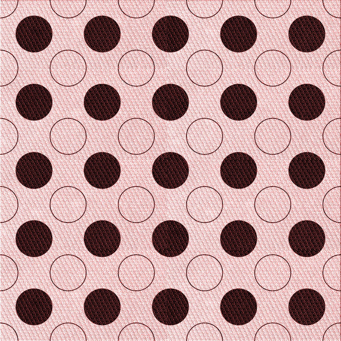 Round Patterned Light Rose Pink Rug, pat404rd