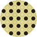 Square Patterned Mustard Yellow Rug, pat404yw