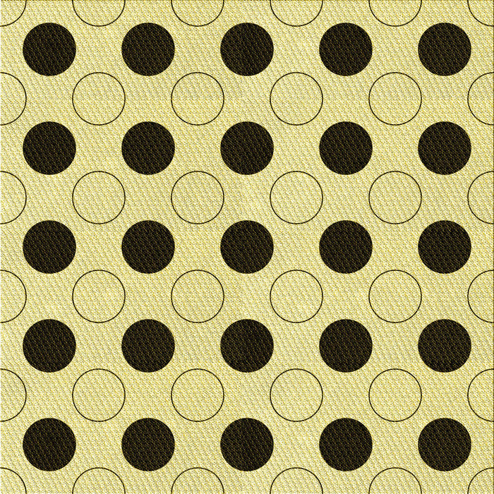 Round Patterned Mustard Yellow Rug, pat404yw