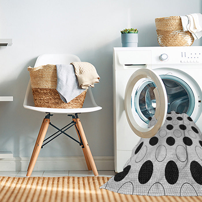 Machine Washable Transitional Gray Rug in a Washing Machine, wshpat404