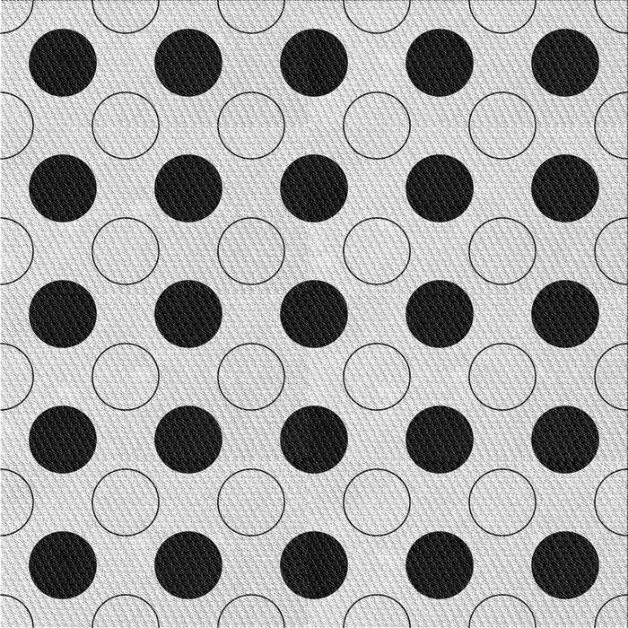 Square Patterned Gray Novelty Rug, pat404