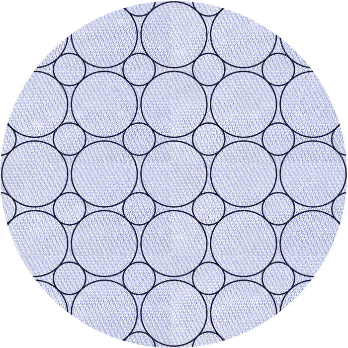 Square Patterned Lavender Blue Rug, pat405blu
