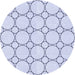 Square Patterned Lavender Blue Rug, pat405blu