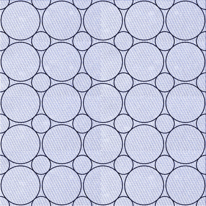 Round Patterned Lavender Blue Rug, pat405blu