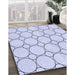 Patterned Lavender Blue Rug in Family Room, pat405blu