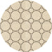 Square Patterned Moccasin Beige Rug, pat405brn