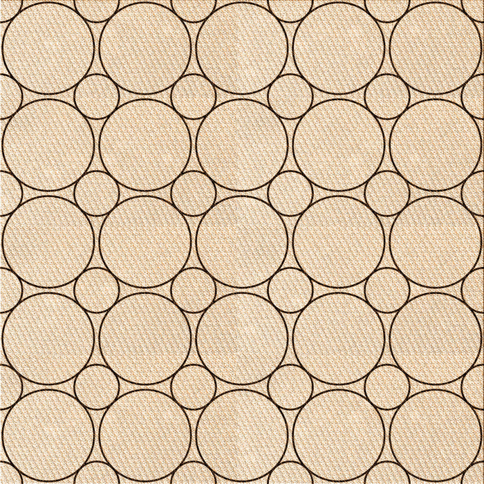 Round Machine Washable Transitional Peru Brown Rug, wshpat405org