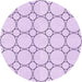 Square Patterned Orchid Purple Rug, pat405pur