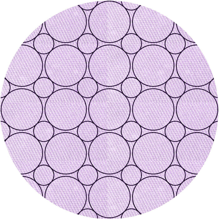 Square Machine Washable Transitional Orchid Purple Rug in a Living Room, wshpat405pur