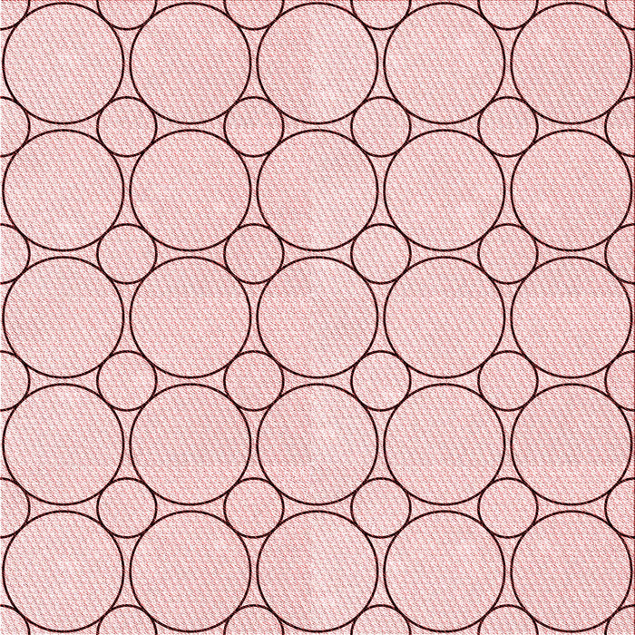 Round Patterned Pink Rug, pat405rd