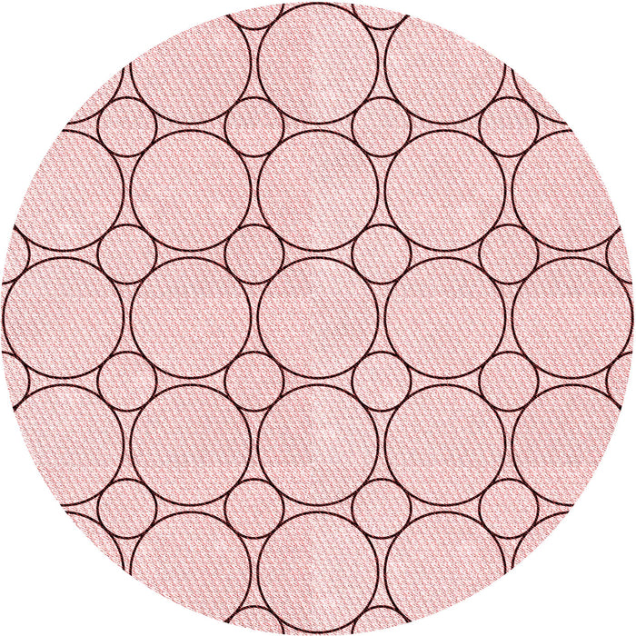 Square Machine Washable Transitional Pink Rug in a Living Room, wshpat405rd