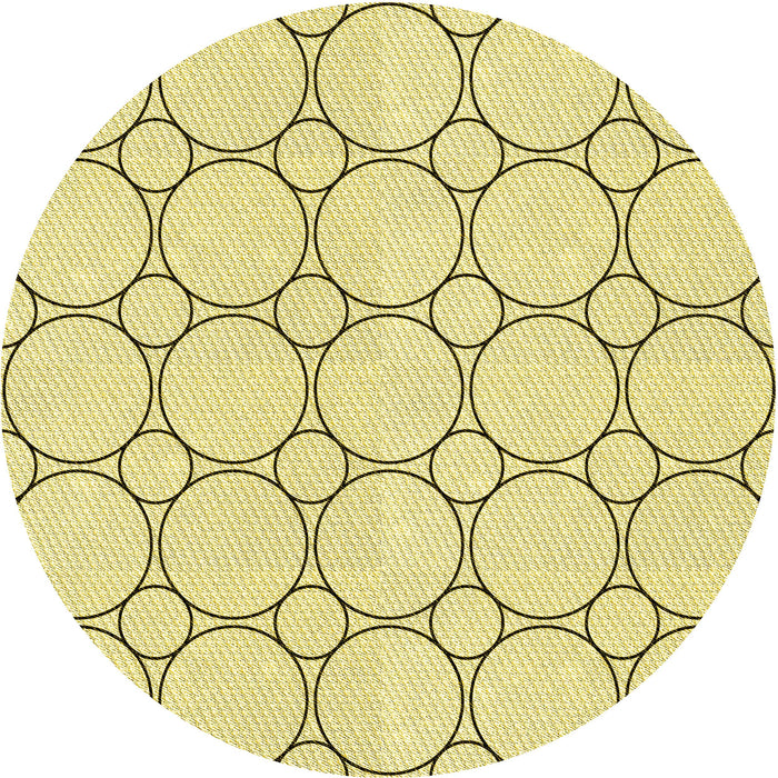 Square Patterned Sun Yellow Rug, pat405yw