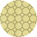 Square Patterned Sun Yellow Rug, pat405yw