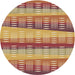 Square Machine Washable Transitional Yellow Orange Rug in a Living Room, wshpat406brn